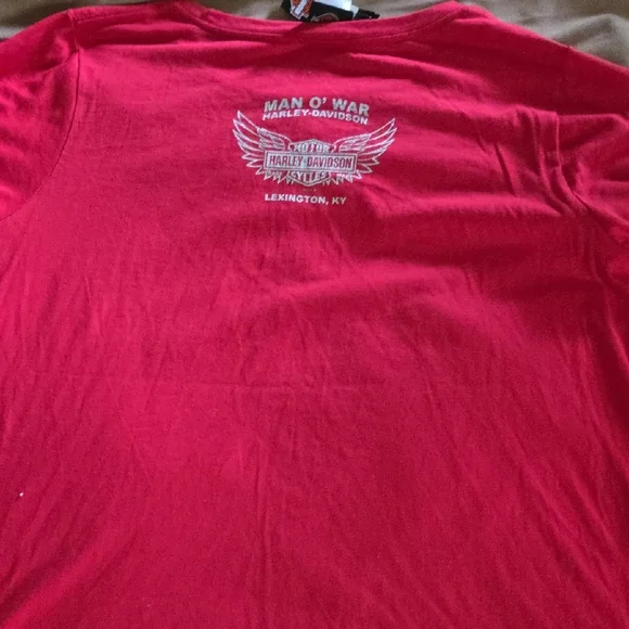 Harley-Davidson Bright Red Short Sleeve Tee - Picture 5 of 7